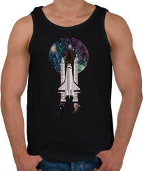 printfashion SPACESHIP - Férfi atléta - Fekete (1785019)