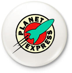 printfashion Planet express - Kitűző, hűtőmágnes - Fehér (3082147)