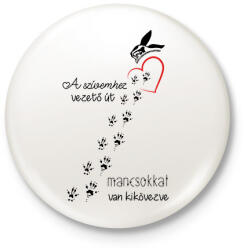 printfashion Együtt A Kisállatokért Alapítvány - Kitűző, hűtőmágnes - Fehér (13447910)