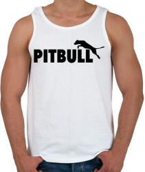 printfashion Pitbull paródia - Férfi atléta - Fehér (1187549)