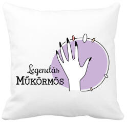 printfashion Legendás műkörmös - Párnahuzat, Díszpárnahuzat - Fehér (6559341)