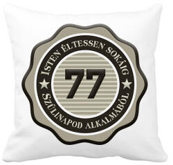 printfashion 77 - Párnahuzat, Díszpárnahuzat - Fehér (7148039)