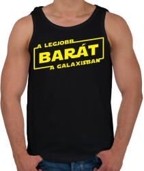 printfashion A legjobb barát a galaxisban - Férfi atléta - Fekete (1000125)