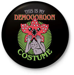 printfashion Demogorgon costume - Kitűző, hűtőmágnes - Fekete (14533790)