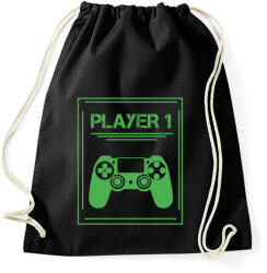 printfashion PLAYER 1 - Sportzsák, Tornazsák - Fekete (4229444)