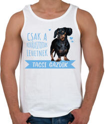 printfashion Kiválasztott tacsi gazdi - Férfi atléta - Fehér (7341471)