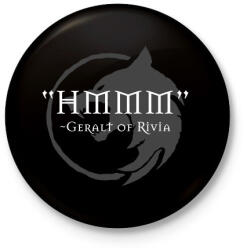 printfashion HMM - Geralt - Kitűző, hűtőmágnes - Fekete (3100308)
