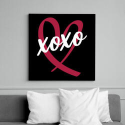 printfashion Xoxo - Vászonkép - Fekete (11646862)