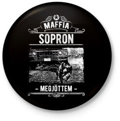 printfashion Maffia Sopron - Kitűző, hűtőmágnes - Fekete (3095068)