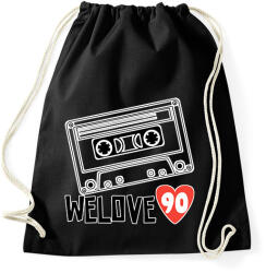 printfashion 90's - Sportzsák, Tornazsák - Fekete (13559439)