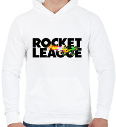 printfashion Rocket League - Férfi kapucnis pulóver - Fehér (2835954)