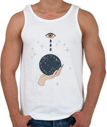 printfashion Könnyes varázs - Férfi atléta - Fehér (6279090)