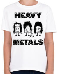 printfashion Heavy metals - vegyjelek - Gyerek póló - Fehér (11942709)