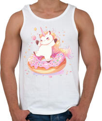 printfashion Unikornis fánkon - Férfi atléta - Fehér (14749337)