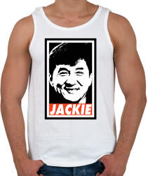 printfashion Jackie Chan - Férfi atléta - Fehér (2386793)
