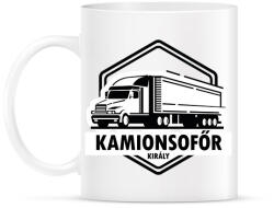 printfashion Kamionsofőr király - Bögre - Fehér (6552659)