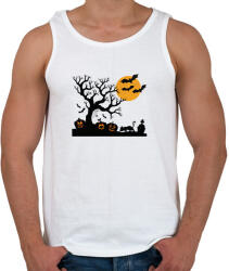printfashion Rémisztő Halloween - Férfi atléta - Fehér (14245971)