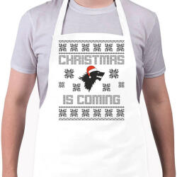 printfashion Christmas is coming Trónok harca - Kötény - Fehér (11471449)
