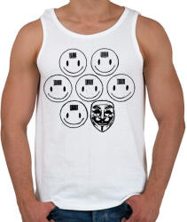 printfashion smile - Férfi atléta - Fehér (2021553)