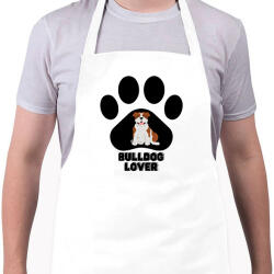 printfashion Bulldog Lover - Kötény - Fehér (14089727)