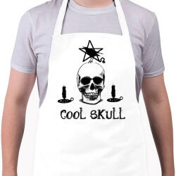 printfashion cool skull - Kötény - Fehér (4907042)