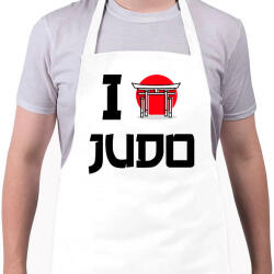 printfashion I love Judo - Kötény - Fehér (9449394)