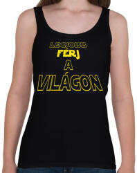 printfashion Legjobb férj a világon - Női atléta - Fekete (5246291)