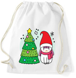 printfashion Unikornis Karácsony - Sportzsák, Tornazsák - Fehér (5568692)