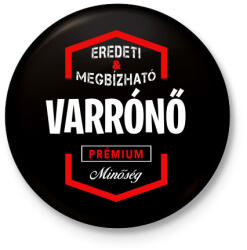 printfashion Varrónő prémium minőség - Kitűző, hűtőmágnes - Fekete (3097161)
