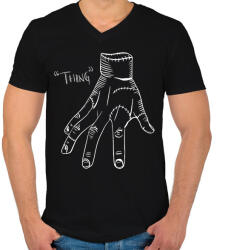 printfashion Thing" - Férfi V-nyakú póló - Fekete (11547144)