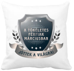 printfashion A tökéletes férfiak március - Párnahuzat, Díszpárnahuzat - Fehér (6053650)