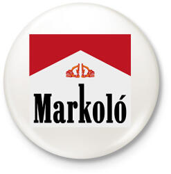 printfashion Markoló - Marlboro meme - Kitűző, hűtőmágnes - Fehér (5671152)
