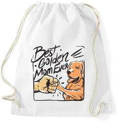 printfashion Best Golden Mom Ever - Sportzsák, Tornazsák - Fehér (11907976)