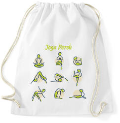 printfashion Jóga pózok - Sportzsák, Tornazsák - Fehér (6346536)