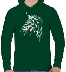 printfashion Pusztulás - Férfi kapucnis pulóver - Sötétzöld (110875)