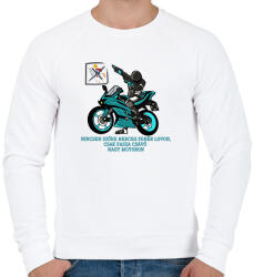 printfashion Fehér herceg fasza csávó - Férfi pulóver - Fehér (14030904)