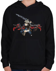 printfashion Black Clover Asta - Gyerek kapucnis pulóver - Fekete (16360447)