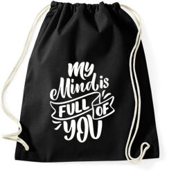 printfashion My mind is full - Sportzsák, Tornazsák - Fekete (2218106)