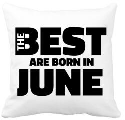 printfashion The Best are born in june - Párnahuzat, Díszpárnahuzat - Fehér (5425142)
