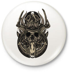 printfashion Férfi a semmiből. . . - Kitűző, hűtőmágnes - Fehér (3073693)