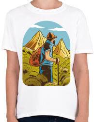 printfashion Hegymászó - Gyerek póló - Fehér (9177817)