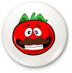 printfashion Tomato Man - Kitűző, hűtőmágnes - Fehér (3087502)