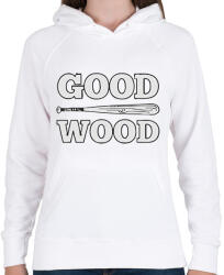 printfashion Fatestápoló - Női kapucnis pulóver - Fehér (2263720)