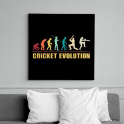 printfashion Cricket evolution - Vászonkép - Fekete (15836012)