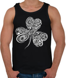 printfashion Szerencsehozó Lóhere - Férfi atléta - Fekete (2354811)