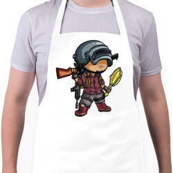 printfashion PUBG - Kötény - Fehér (4911457)
