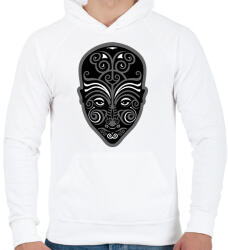 printfashion MAORI - Férfi kapucnis pulóver - Fehér (2277234)