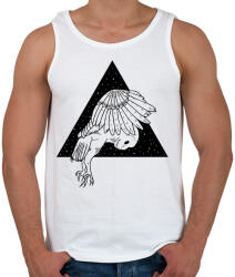 printfashion Éjjeli bagoly - Férfi atléta - Fehér (257648)