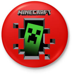 printfashion Minecraft - Kitűző, hűtőmágnes - Piros (3107310)