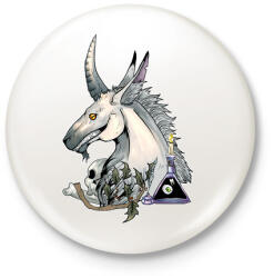 printfashion Kelpi - Kitűző, hűtőmágnes - Fehér (3078766)